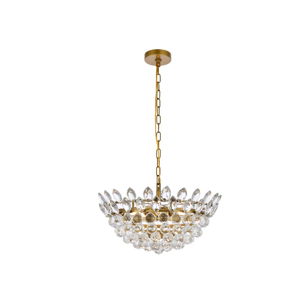 Emilia 20 inch pendant in brass. Picture 1