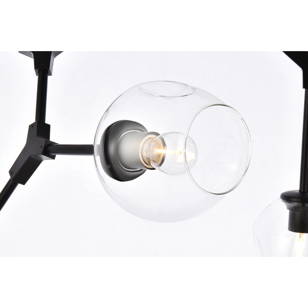 Cavoli 5 lights black chandelier. Picture 3