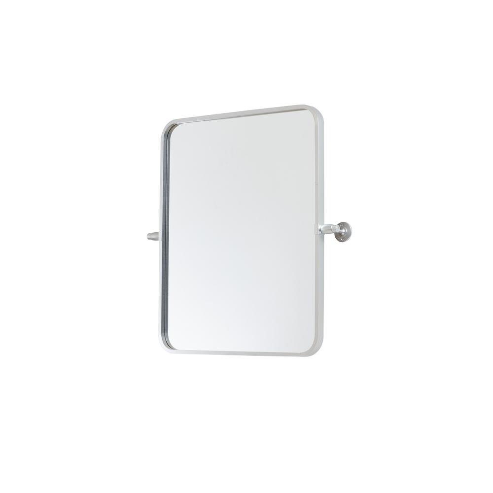 Soft Corner Pivot Mirror 20X24 Inch In Silver. Picture 5