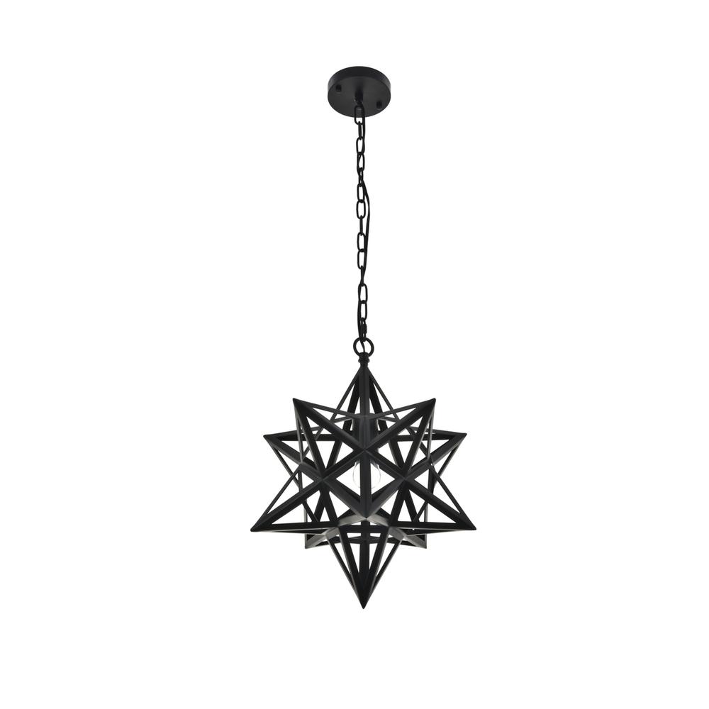 Nocturne 1 light black Pendant. Picture 1