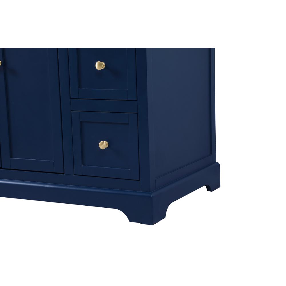 48 inch Single bathroom vanity in blue. Picture 13