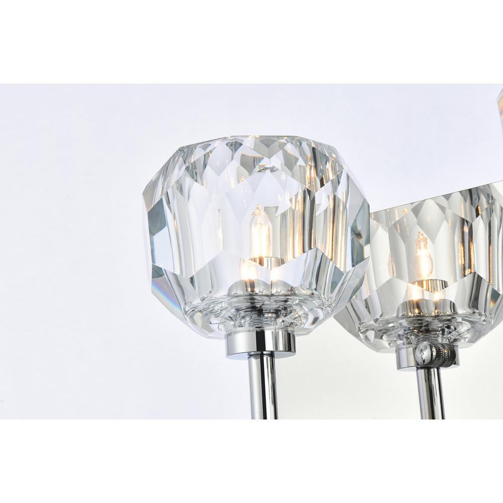 Graham 2 Light Wall Sconce in Chrome. Picture 3