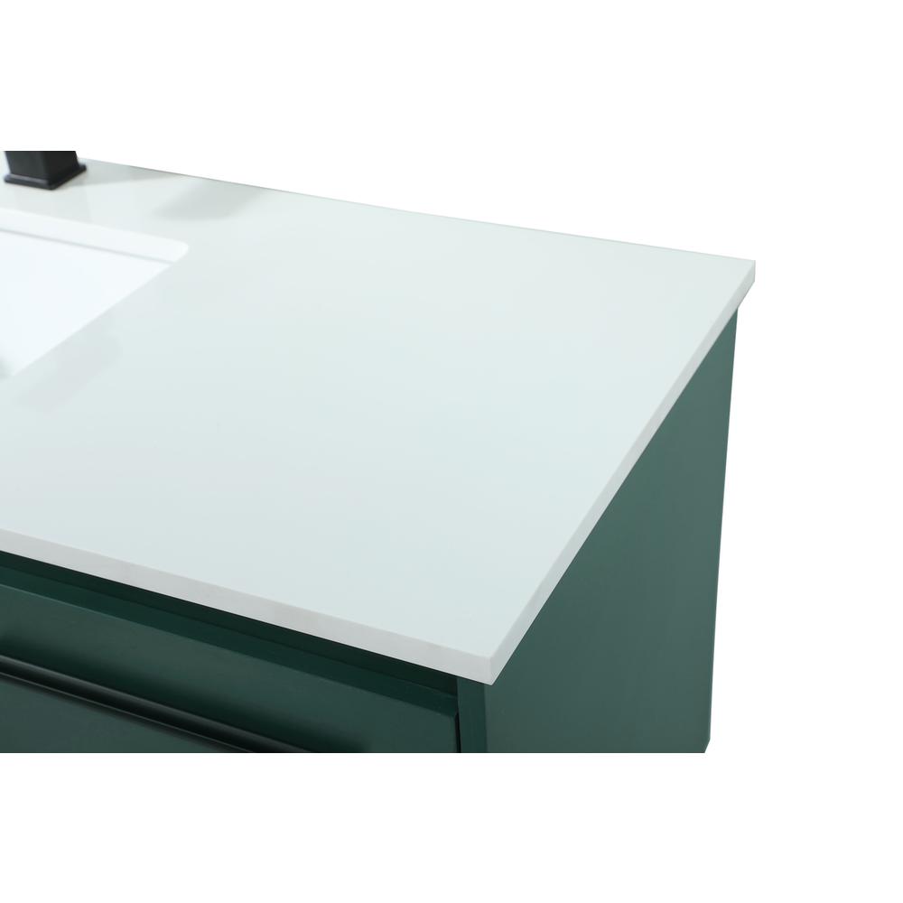 48 inch Single bathroom vanity in green. Picture 11