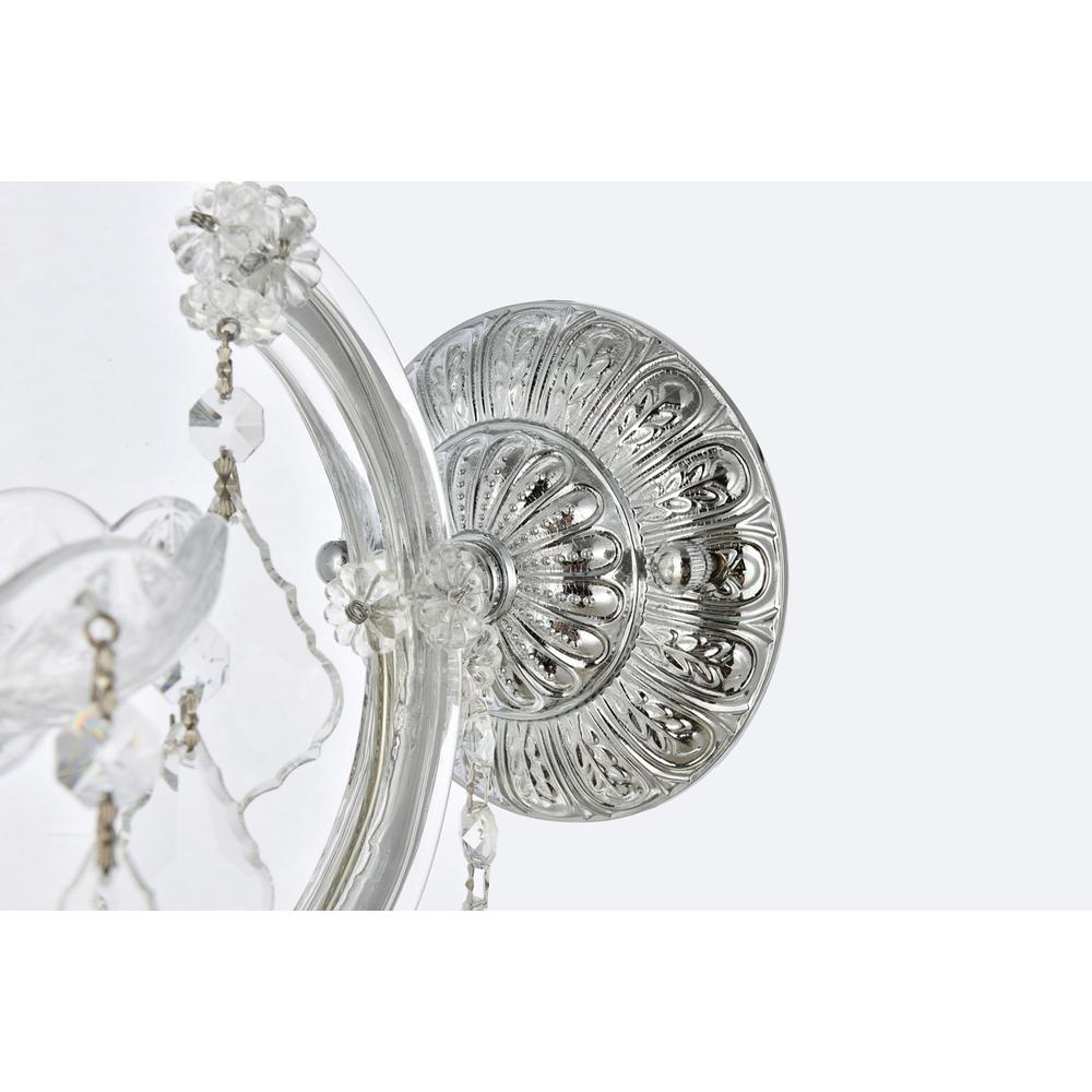 Maria Theresa 1 light Chrome Wall Sconce Clear Royal Cut Crystal. Picture 3