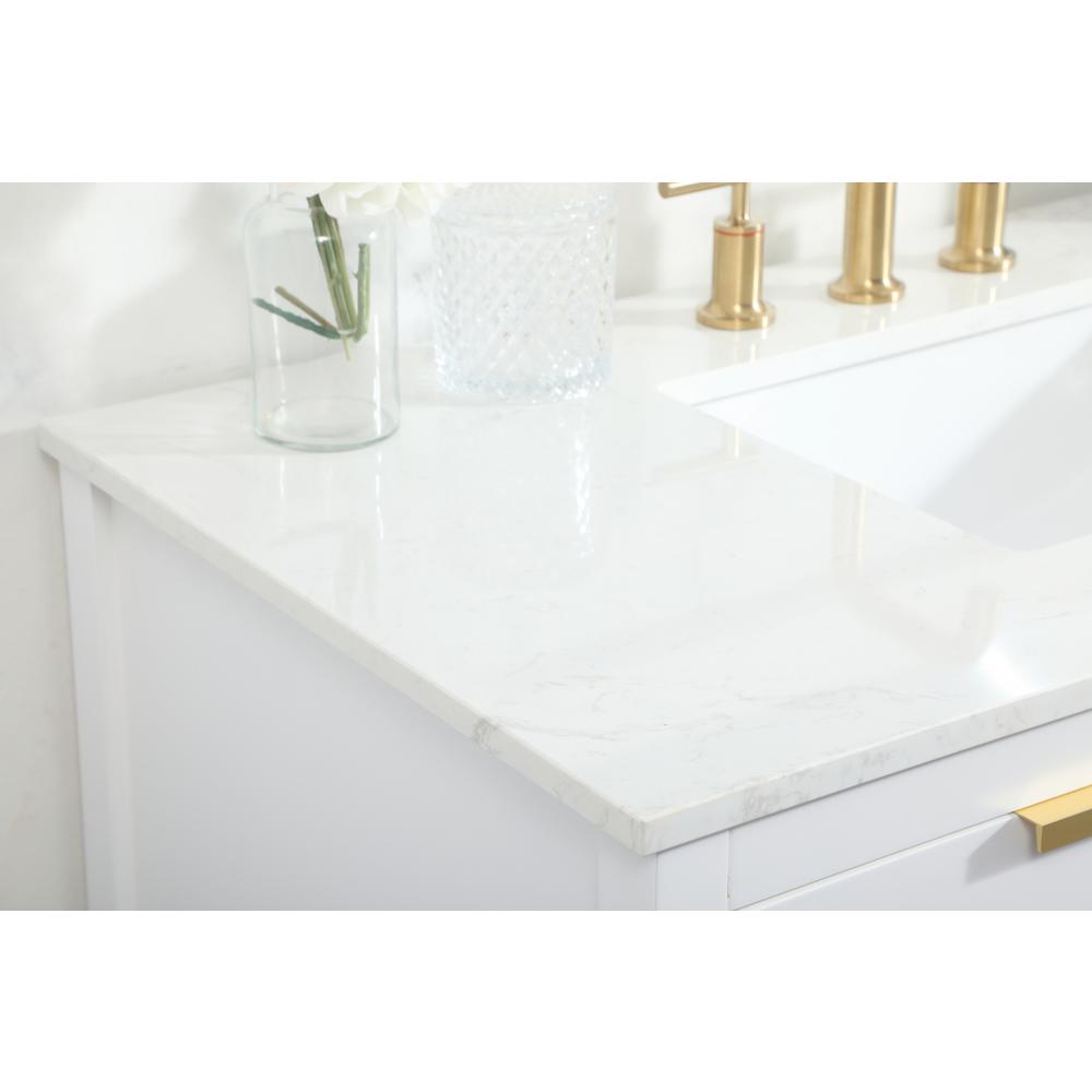 42 inch Single bathroom vanity in white. Picture 5