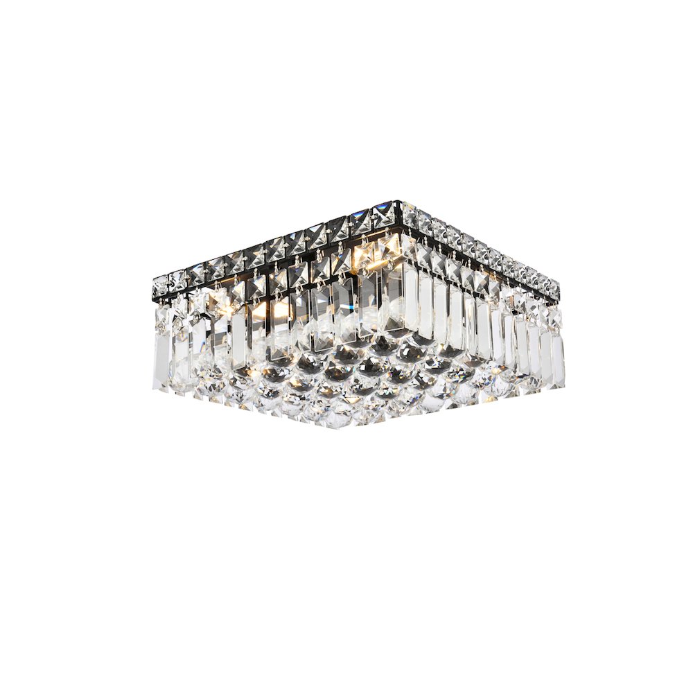 Maxime 14 Inch Black Flush Mount. Picture 1