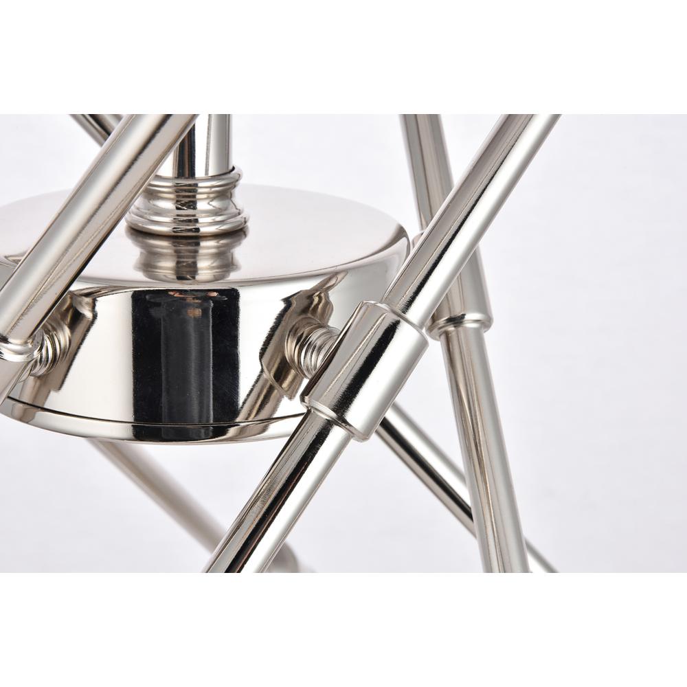 Axel 10 Lights polished Nickel Pendant. Picture 4