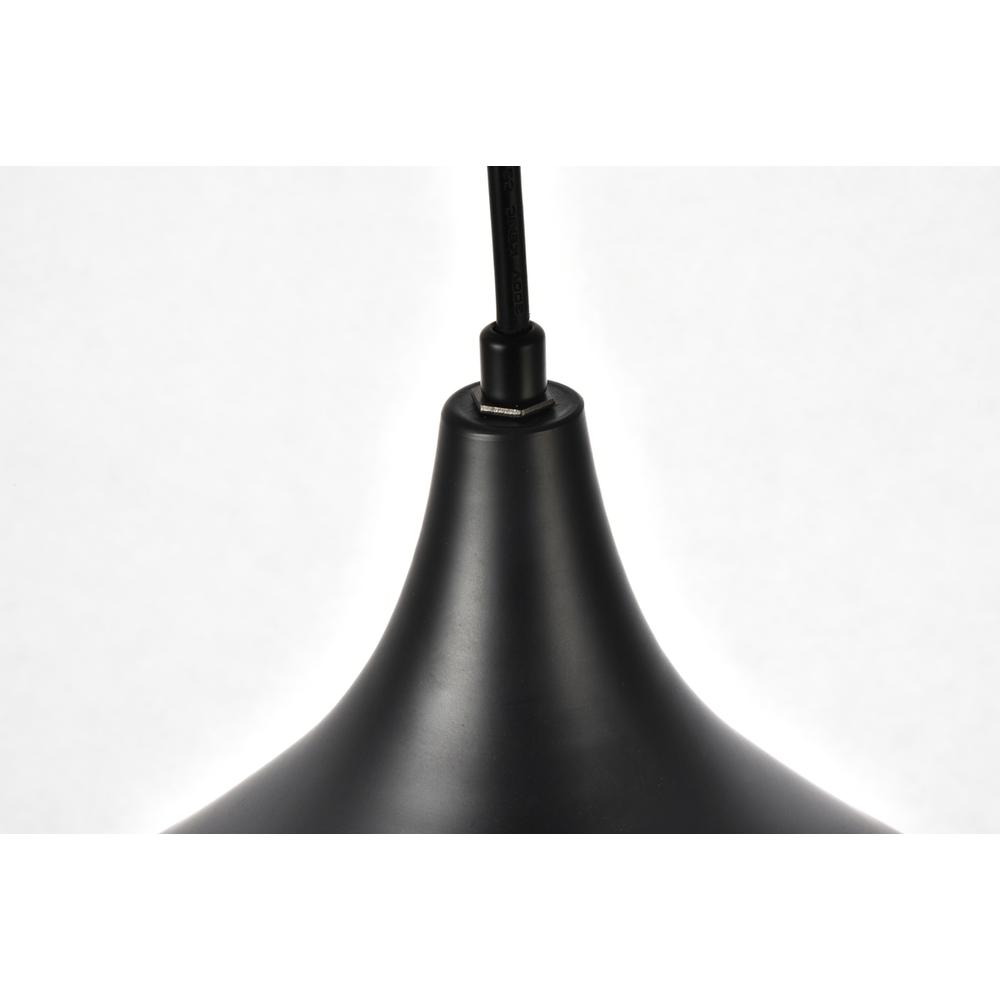 Circa Collection Pendant D12.5in H10in Lt:1 Black Finish. Picture 6