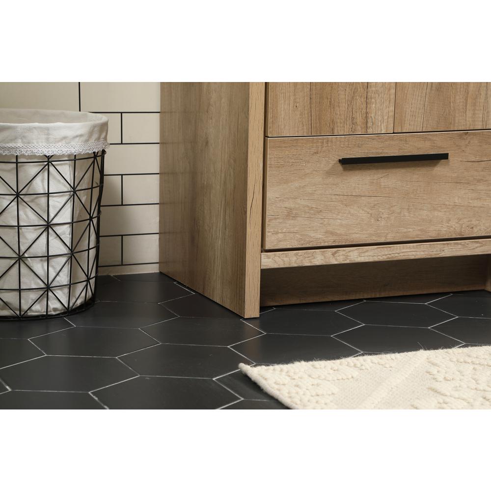 24 inch Single bathroom vanity in natural oak. Picture 6