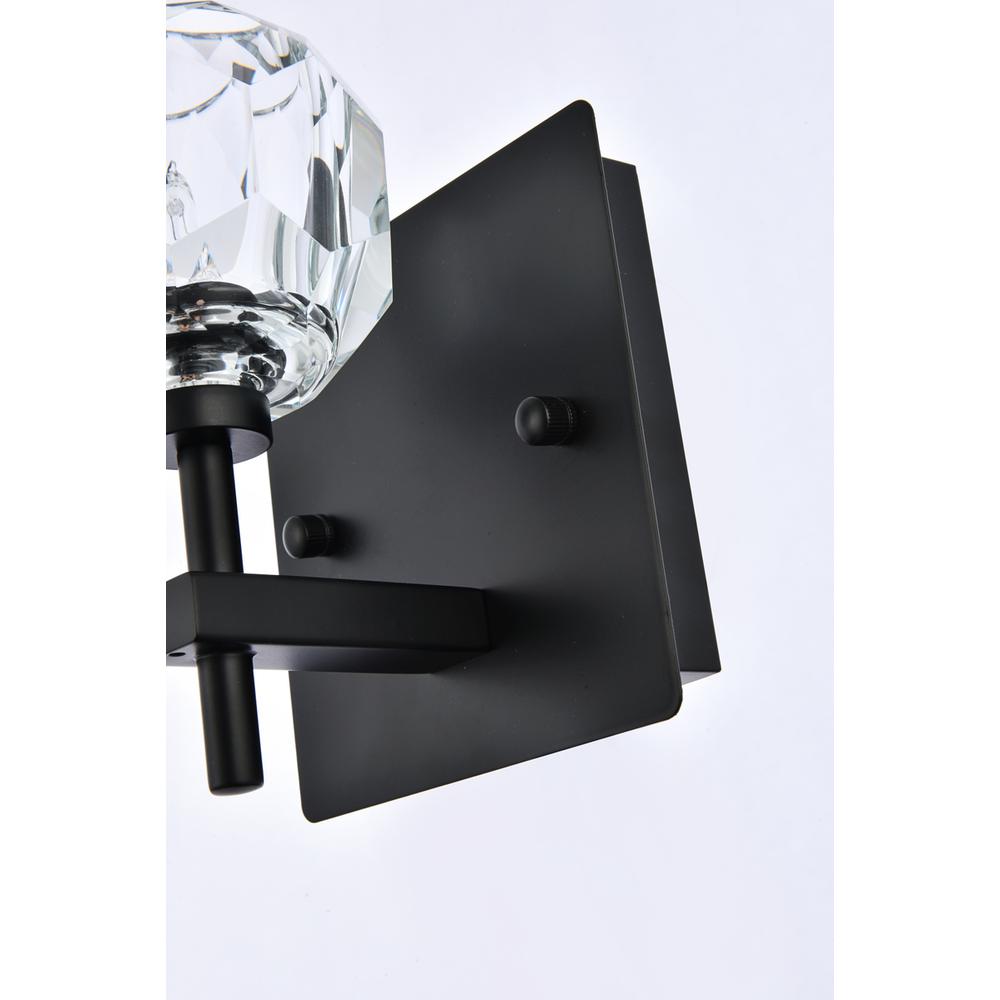 Graham 1 Light Wall Sconce in Black. Picture 5