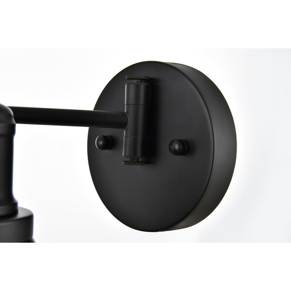 Judson 1 light Black swing arm wall sconce. Picture 3