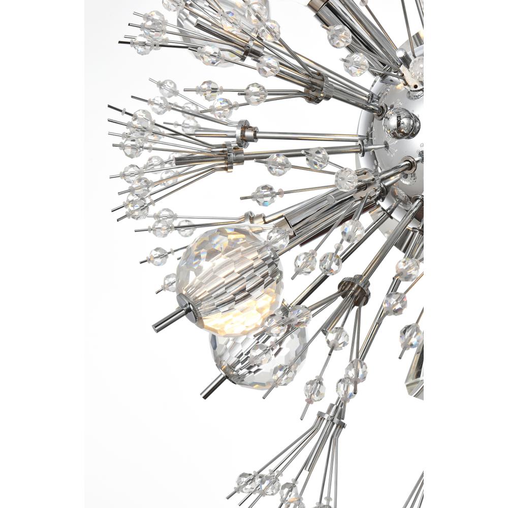 Vera 19 Inch Crystal Starburst Wall Sconce In Chrome. Picture 6