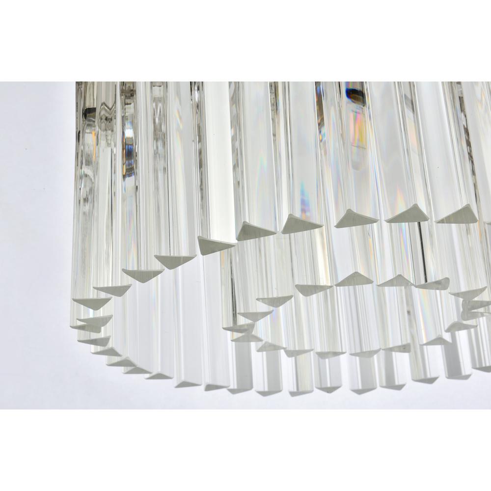 Sydney 6 light polished nickel Pendant Clear Royal Cut Crystal. Picture 3