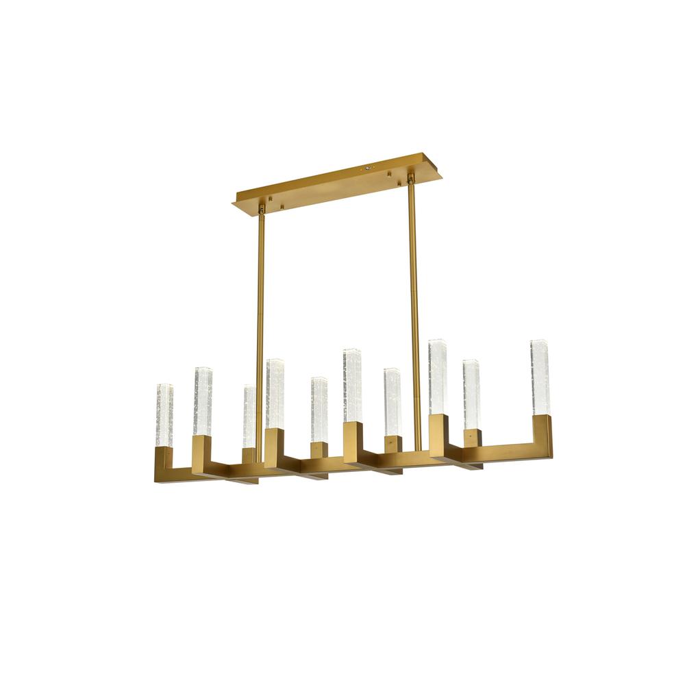 Noemi 48 inch Adjustable LED Pendant in Satin Gold. Picture 5