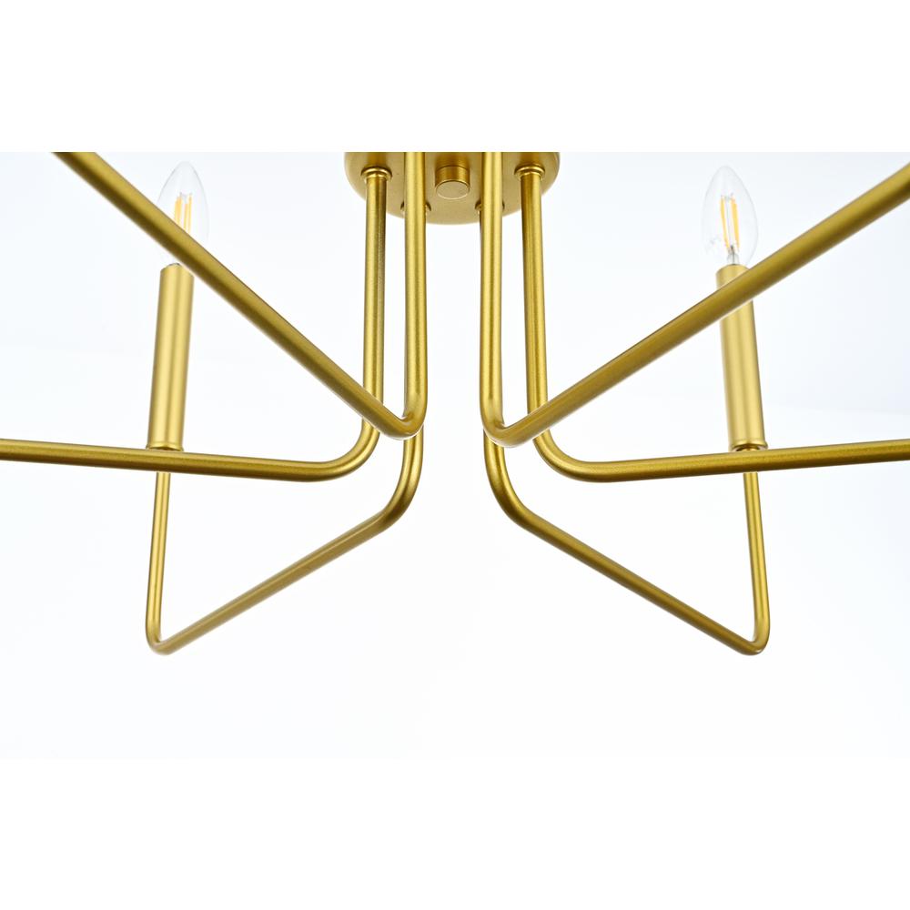 Willa 26 inch Pendant Light in Brass. Picture 3