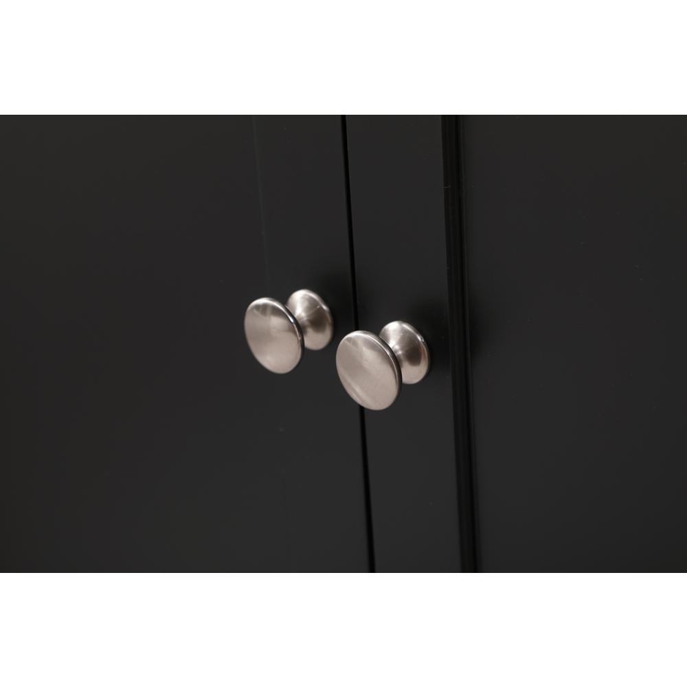 72 inch double bathroom vanity set in black. Picture 12