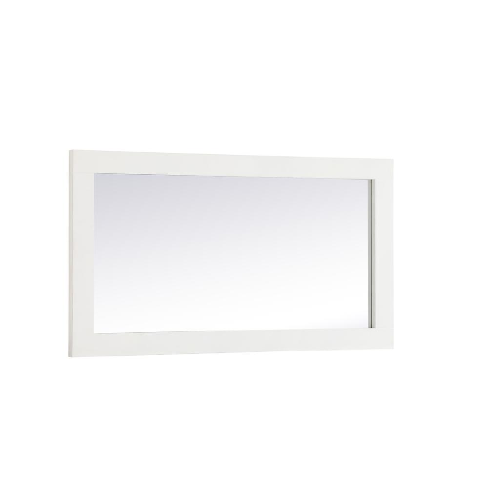 Aqua rectangle vanity mirror 18 inch in White. Picture 7