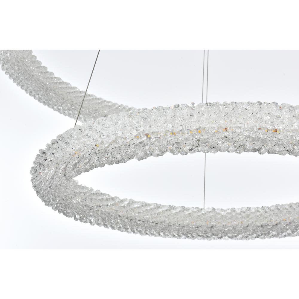 Bowen 32 inch Adjustable LED Chandelier in Satin Gold. Picture 6