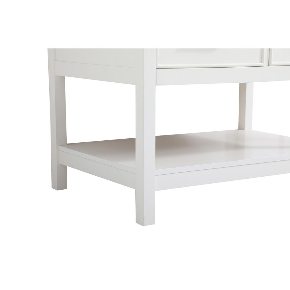 36 inch Single bathroom vanity in white with backsplash. Picture 13