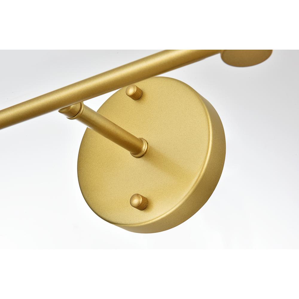 Cordelia 2 light Brass and frosted white Bath Sconce. Picture 4