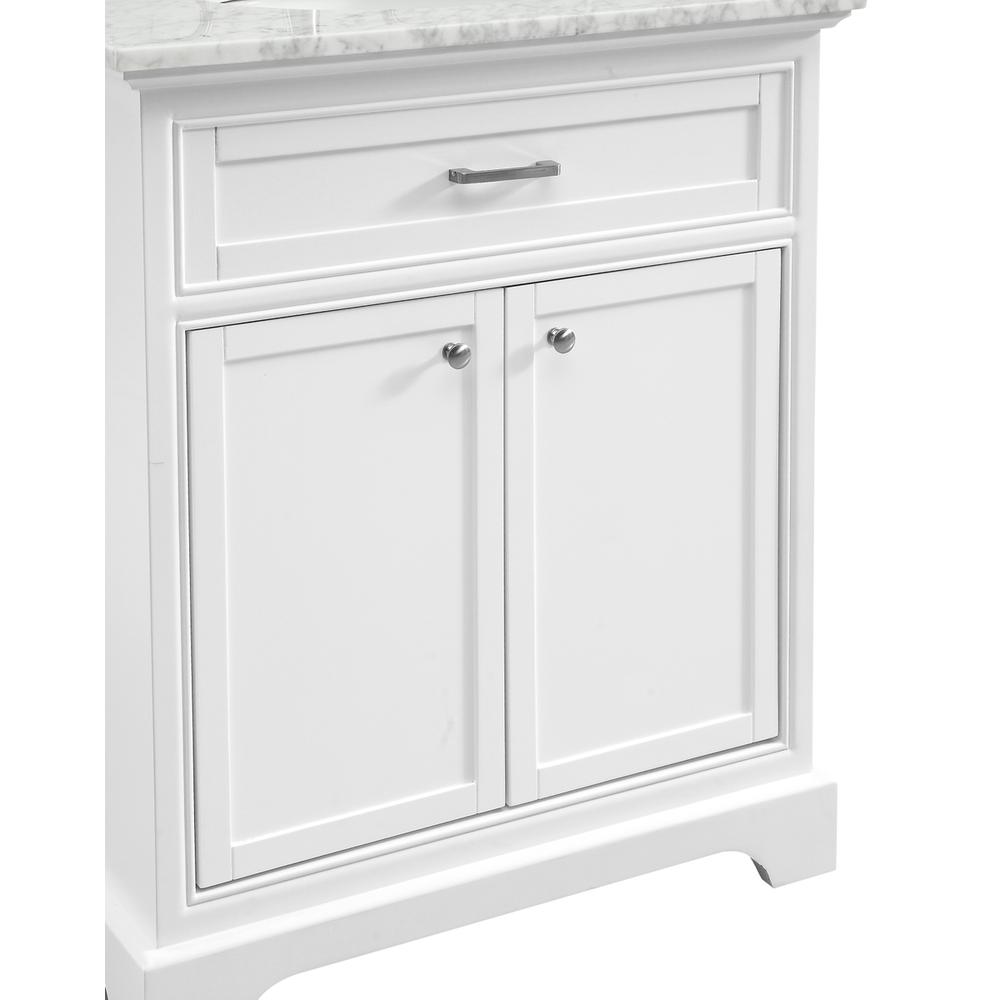 30 In. Single Bathroom Vanity Set In White. Picture 5