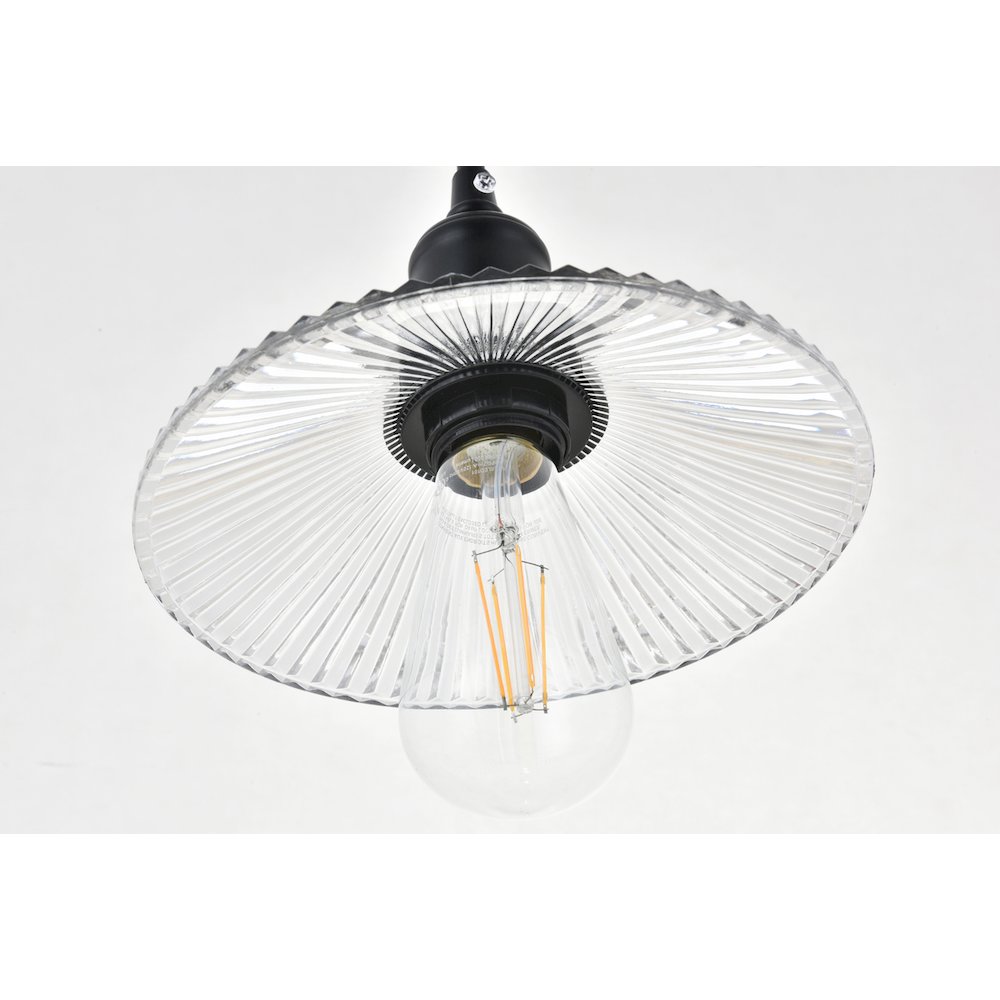 Waltz 3 Light Black Pendant. Picture 10