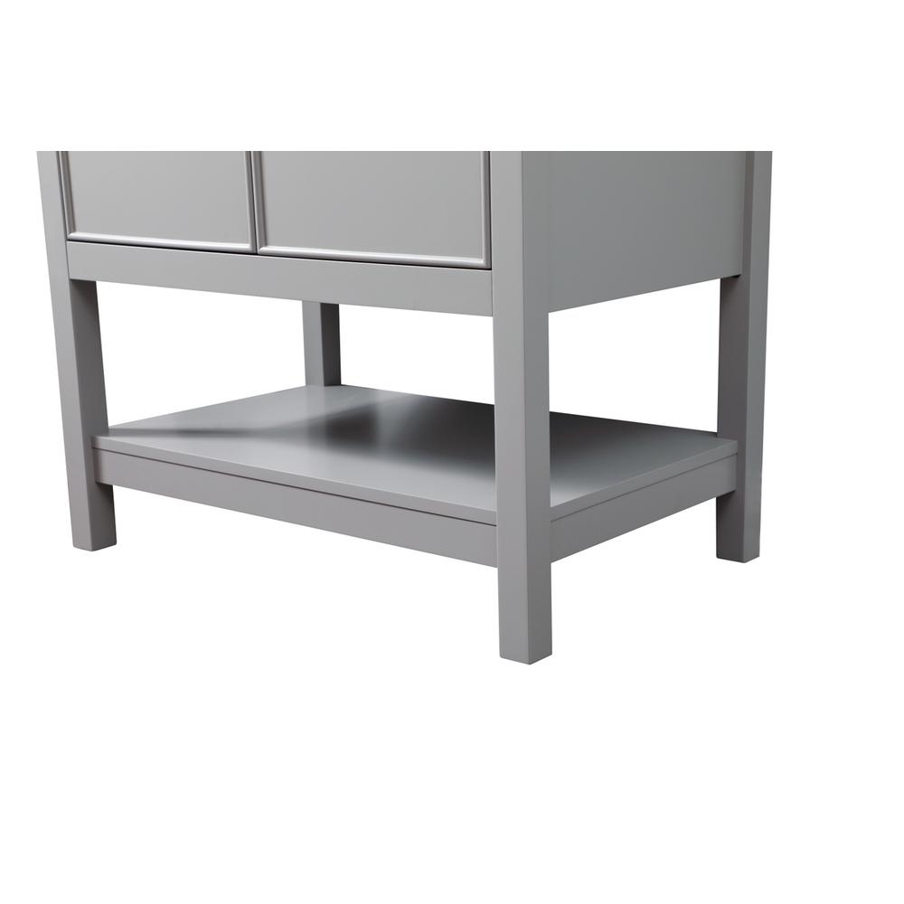 30 Inch SIngle Bathroom Vanity In Grey. Picture 13