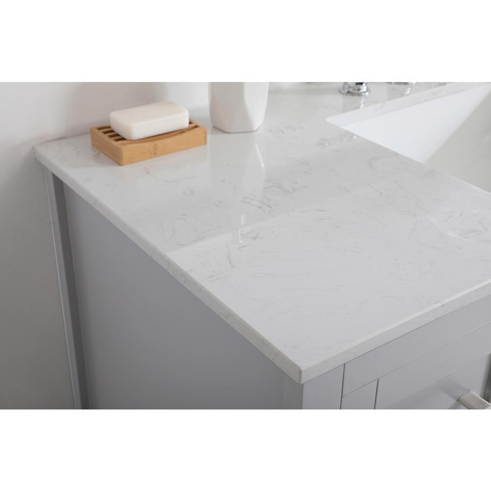 48 inch Single Bathroom Vanity in Grey. Picture 4