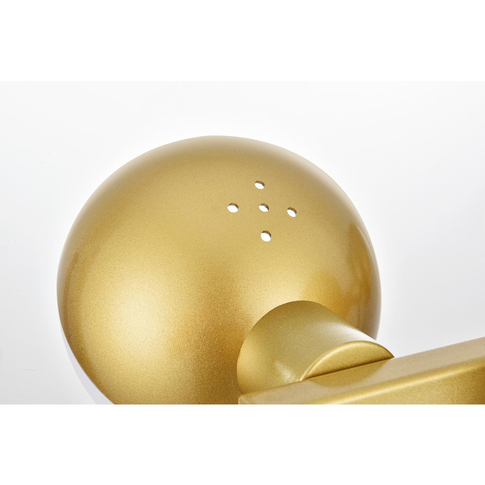 Majesty 3 light Brass and frosted white Bath Sconce. Picture 6