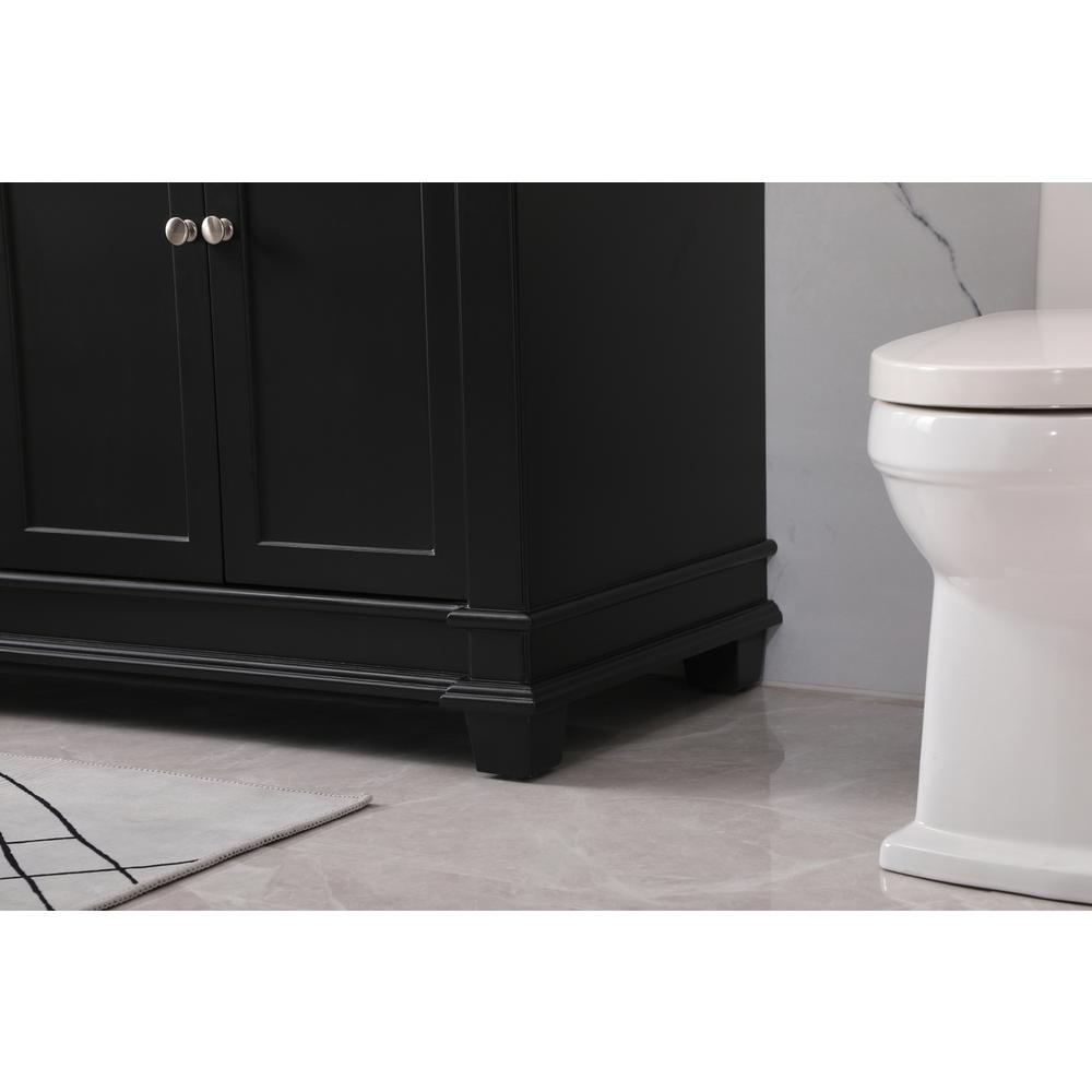 72 inch double bathroom vanity set in black. Picture 6