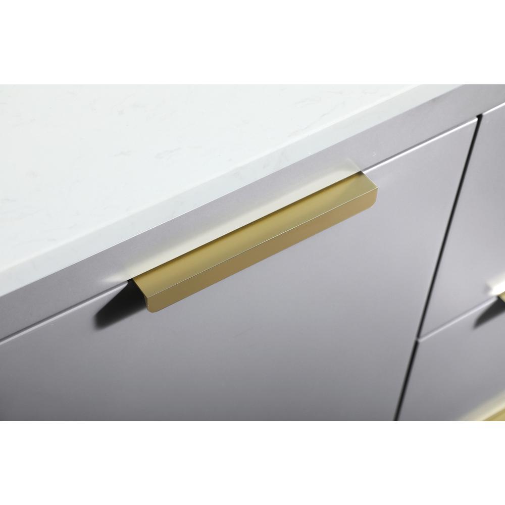 42 inch Single bathroom vanity in grey. Picture 12