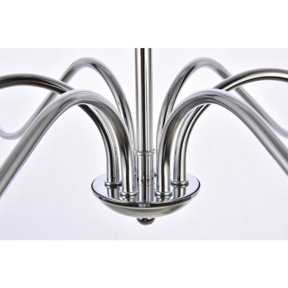 Rohan 6 lights polished nickel chandelier. Picture 5