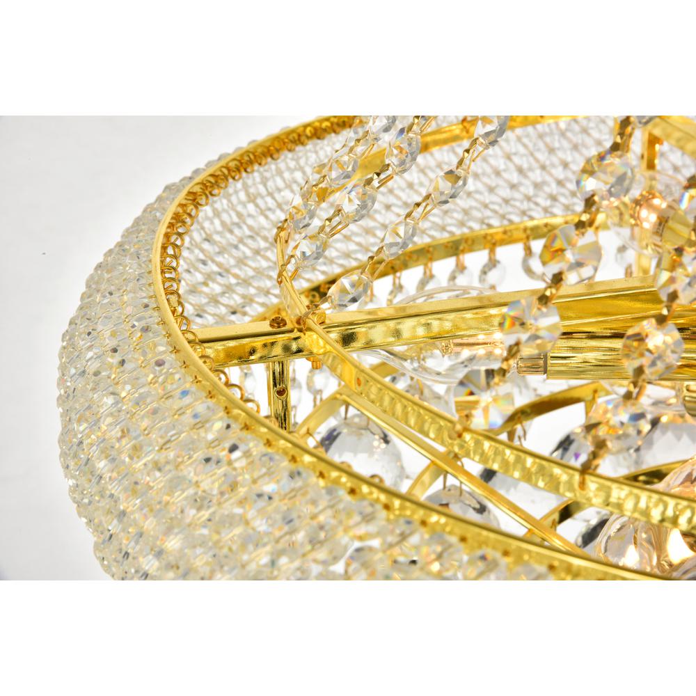 Primo 14 light Gold Chandelier Clear Royal Cut Crystal. Picture 4