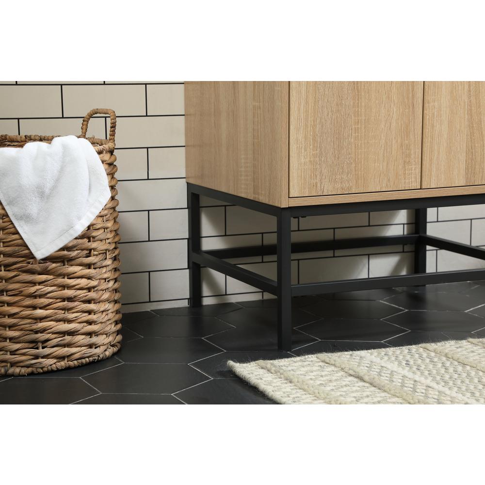 24 inch Single bathroom vanity in mango wood. Picture 6