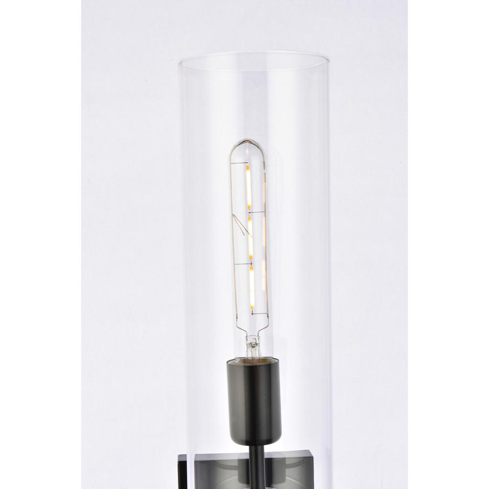 Savant 1 light black wall sconce. Picture 3