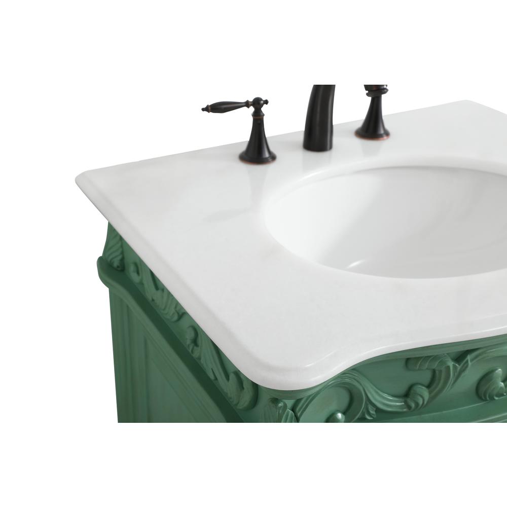 27 inch Single Bathroom vanity in vintage mint. Picture 11