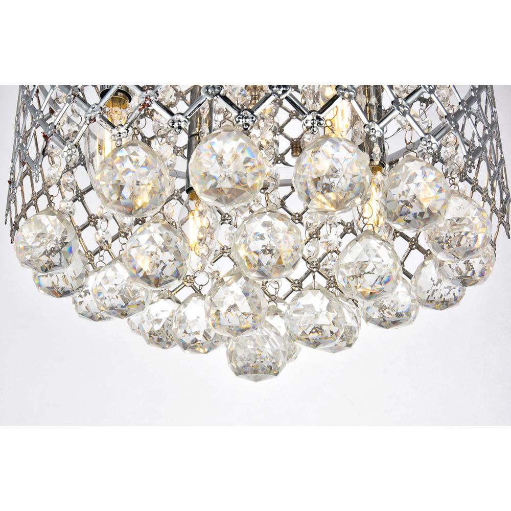 Tully Collection Flushmount D13.5 H9.4 Lt:4 Chrome Finish. Picture 4