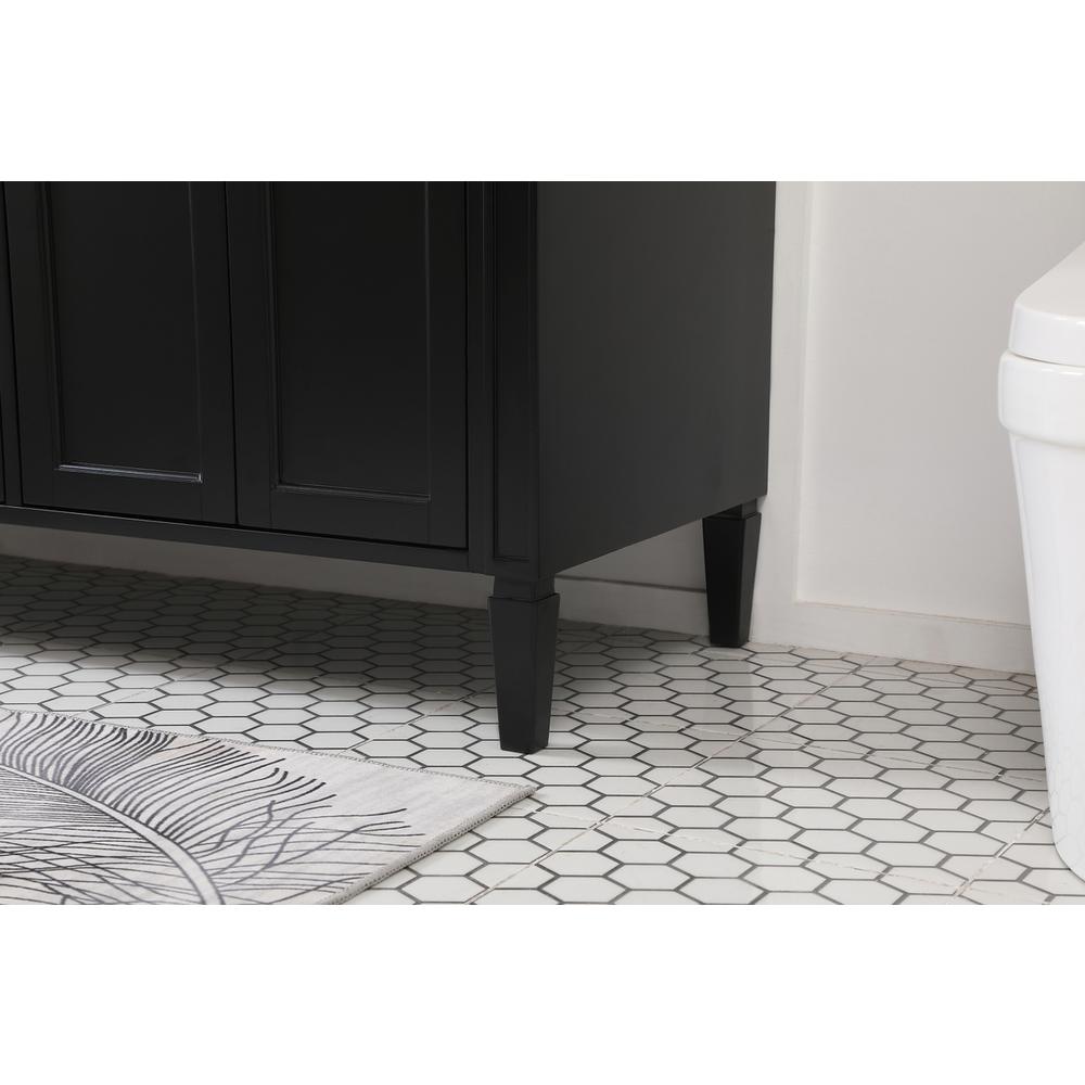 60 inch double bathroom vanity in Black. Picture 6