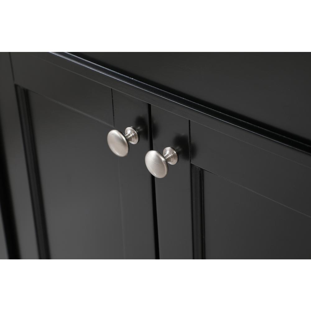 36 inch Single bathroom vanity in black with backsplash. Picture 12