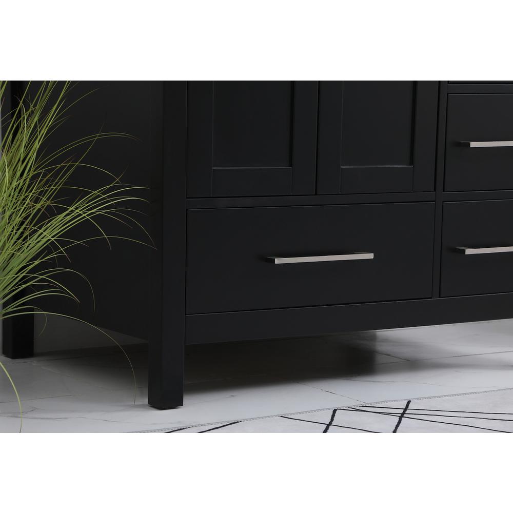 32 inch Single Bathroom Vanity in Black with Backsplash. Picture 6