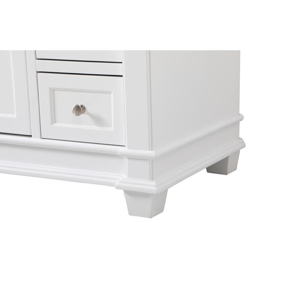 48 inch Single Bathroom Vanity set in White. Picture 12