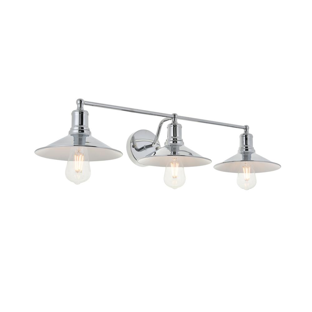 Etude 3 light chrome Wall Sconce. Picture 5