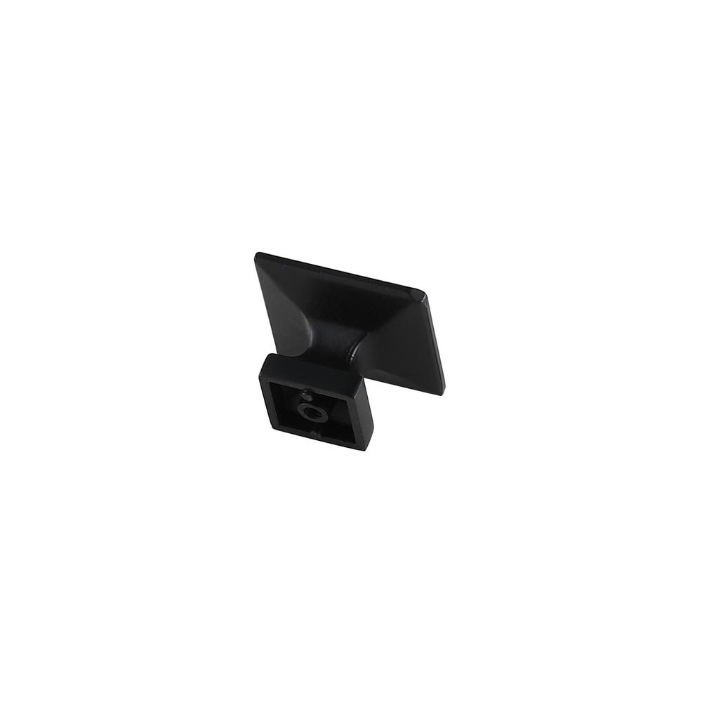 Cecil 1.3" Matte Black Square Knob Multipack (Set of 10). Picture 4