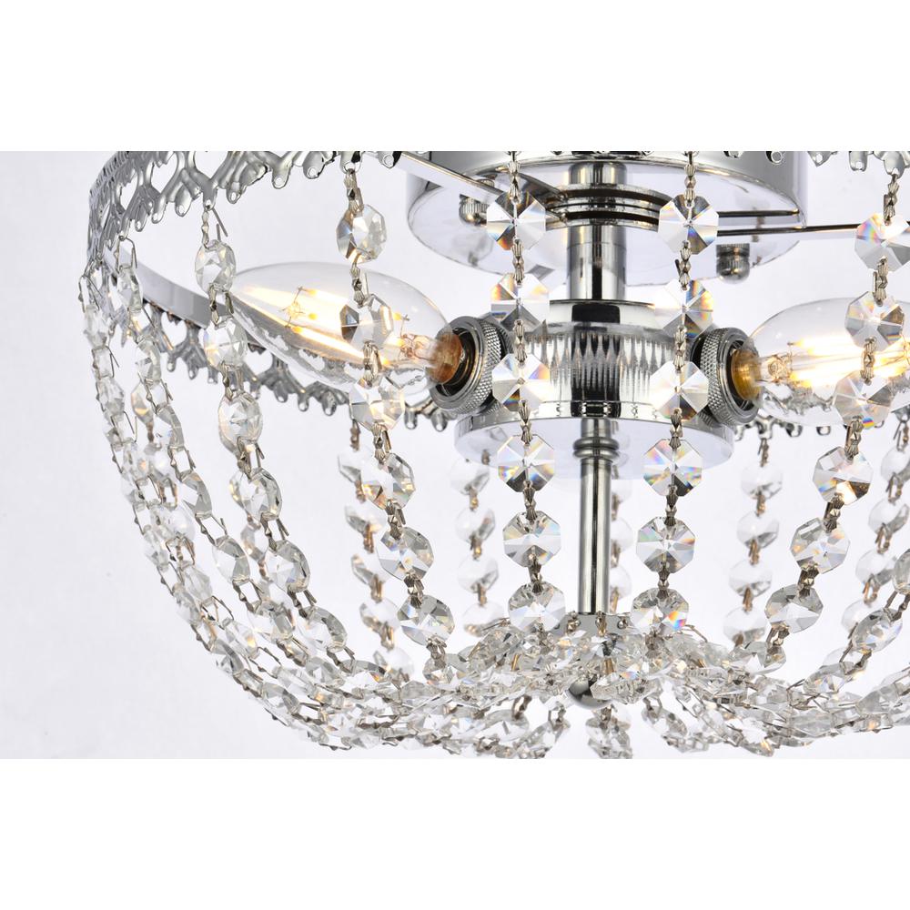 Kylie 12 inch flush mount in chrome. Picture 4