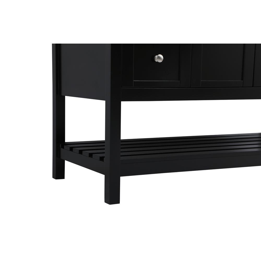 48 inch Single Bathroom Vanity in Black. Picture 12