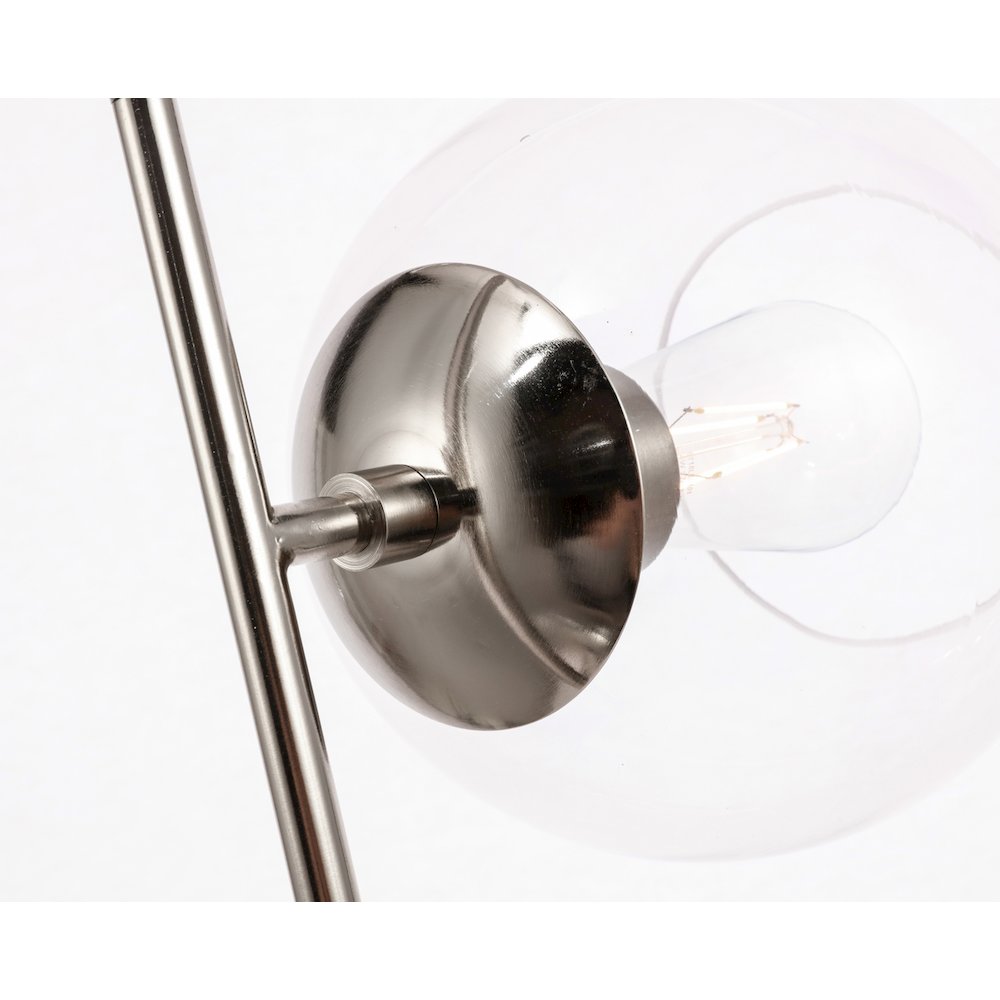 Ryland 2 Light Chrome And Clear Glass Pendant. Picture 11