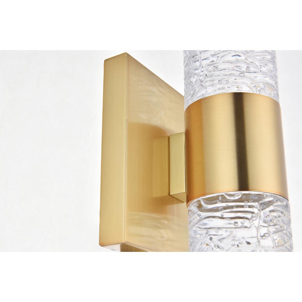 Vega 2 light Gold LED Wall Sconce. Picture 10