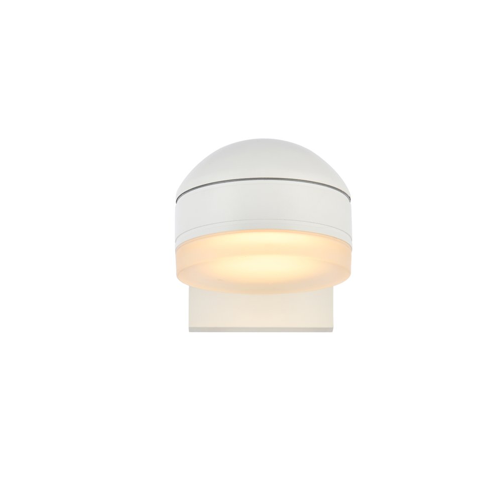Raine Integrated Led Wall Sconce In White. Picture 1