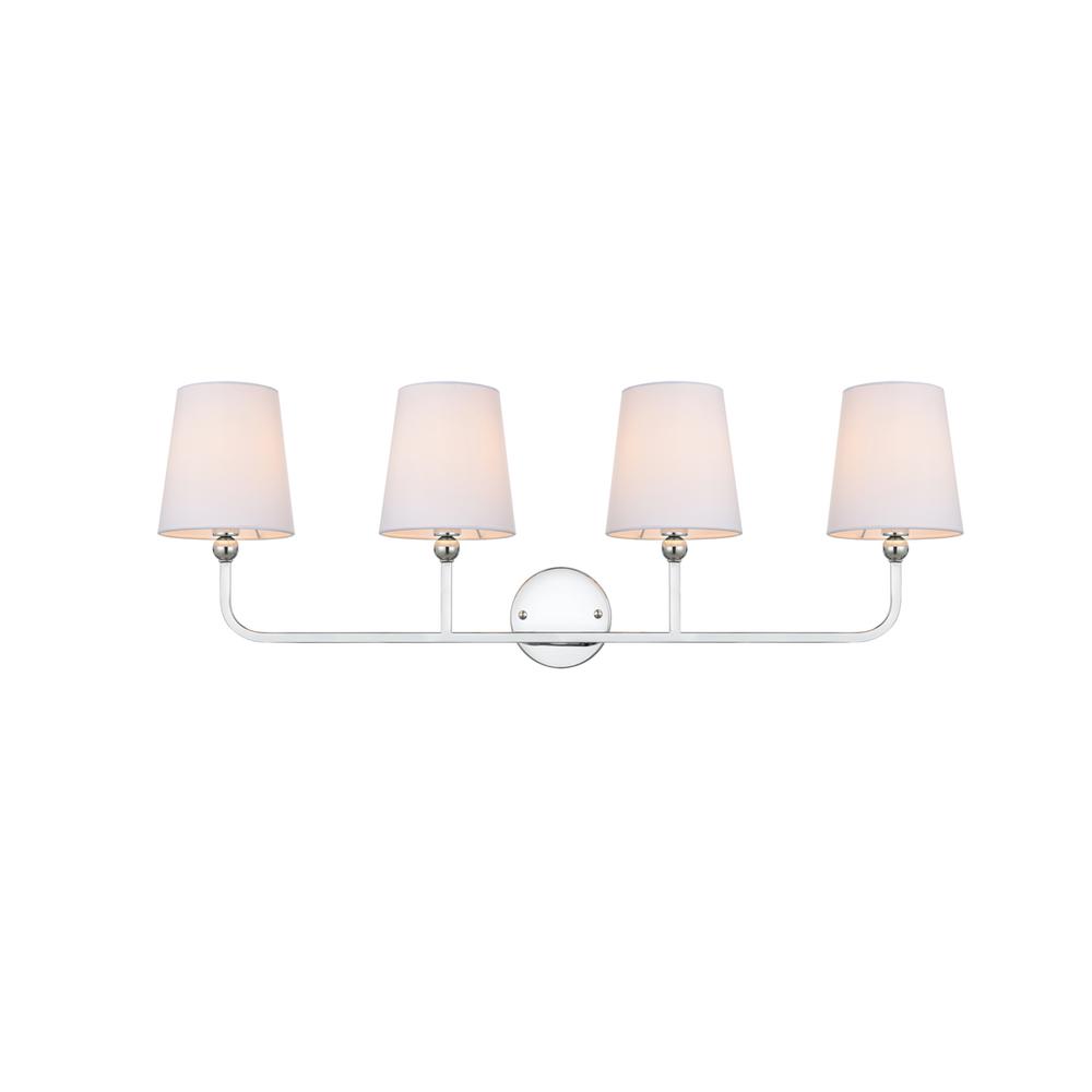 Colson 4 light Chrome and Clear Bath Sconce. Picture 1