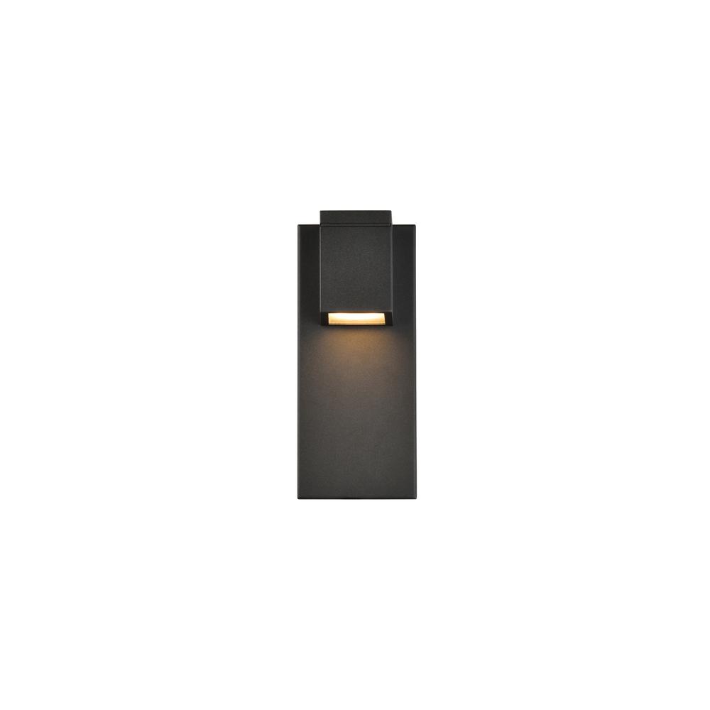 Raine Integrated LED wall sconce in black. Picture 1